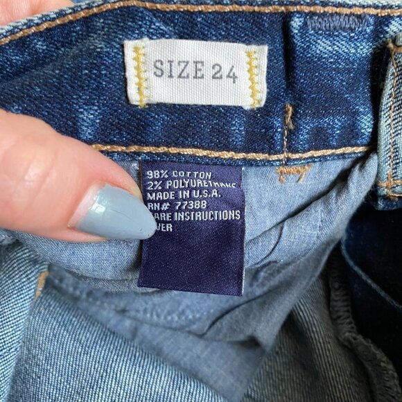 MADEWELL Sz 24 Denim Whiskered Straight Leg - Picture 6 of 7
